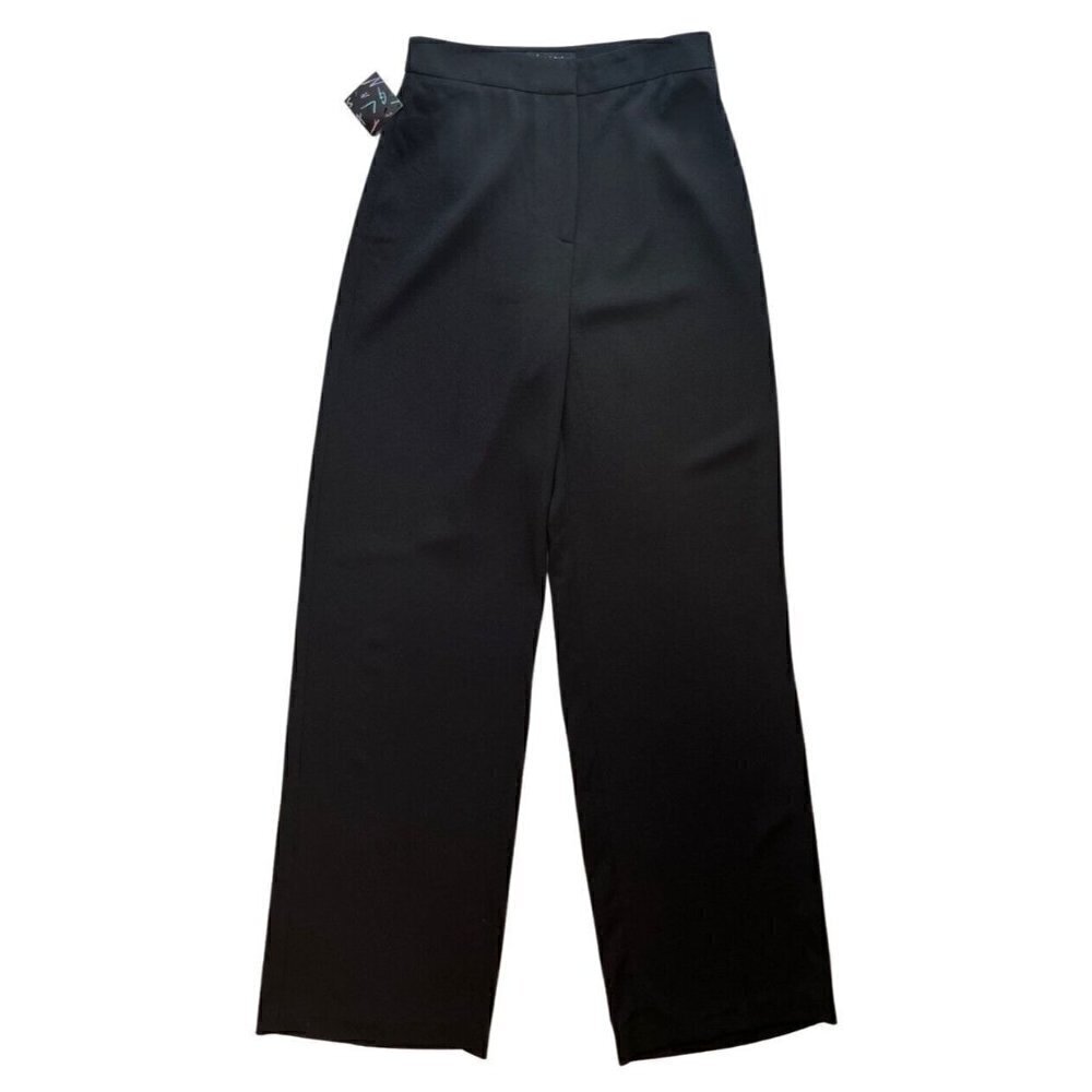 Nasty Gal Black Wide Leg High Waist Palazzo Pants Size S - Picture 8 of 14